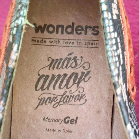 Wonders, made in  Spain, unique women's shoe. Fits a 7.5/8 us. NWOT. - Picture 4 of 5